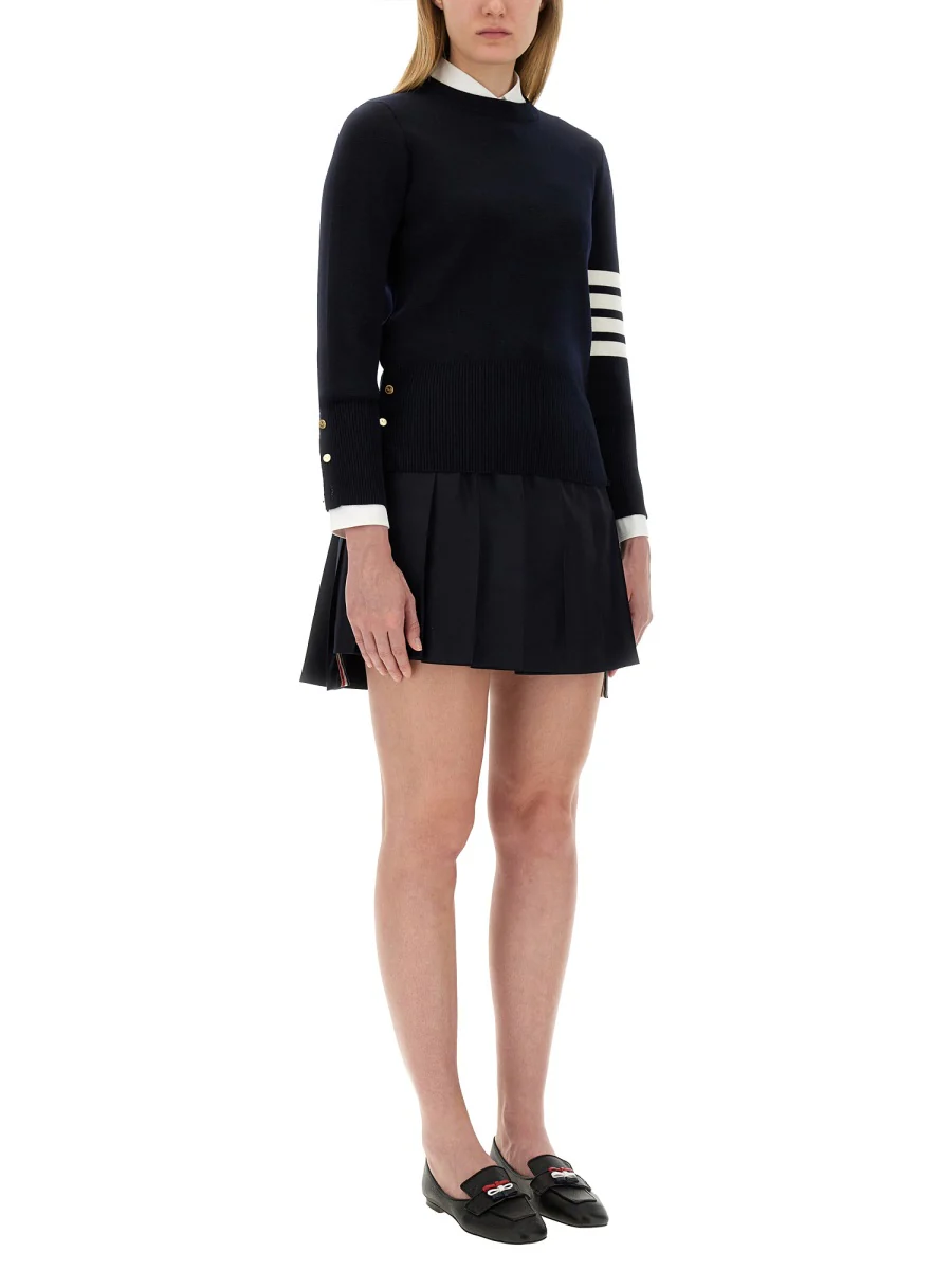 THOM BROWNE Milano Stitch Merino Wool 4-Bar Pullover - Image 2