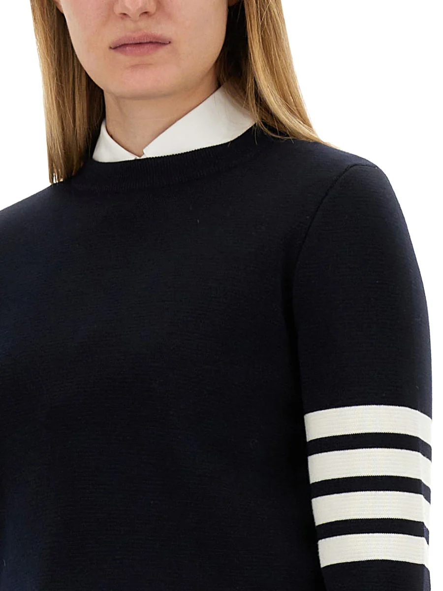 THOM BROWNE Milano Stitch Merino Wool 4-Bar Pullover - Image 7