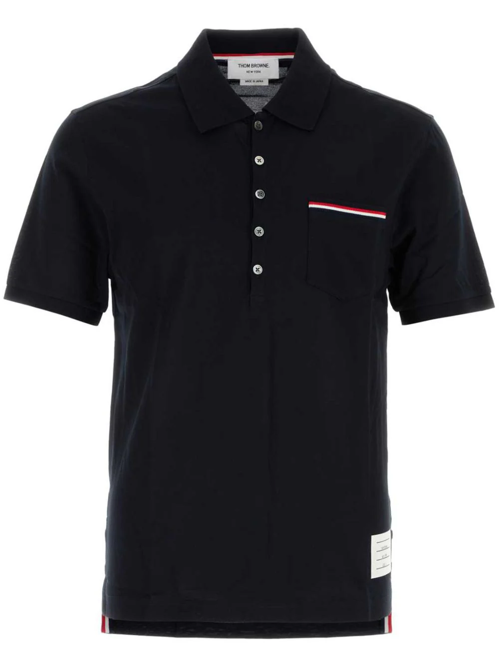 THOM BROWNE Pique Pocket Polo