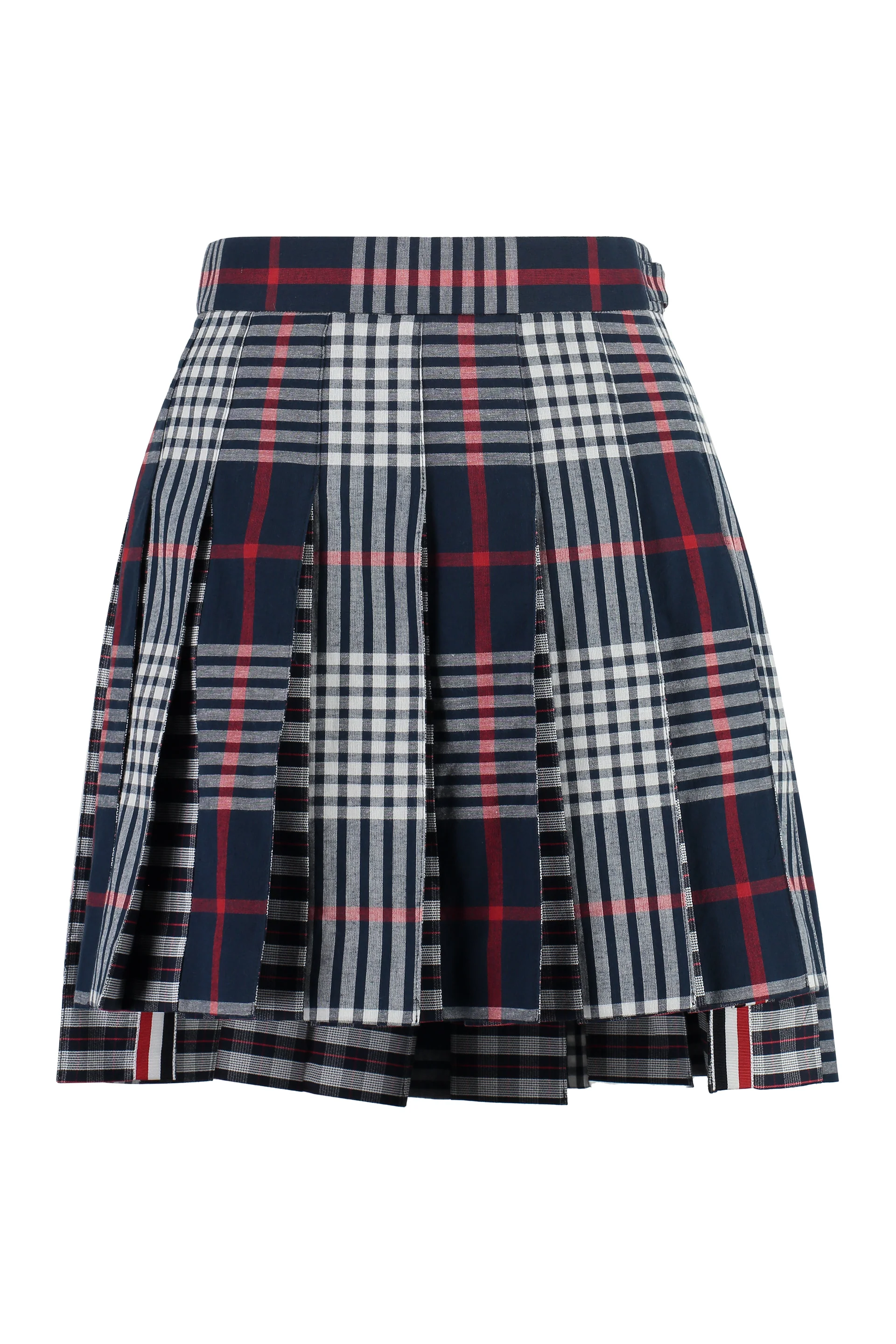 THOM BROWNE Pleated Asymmetrical Skirt - Image 3