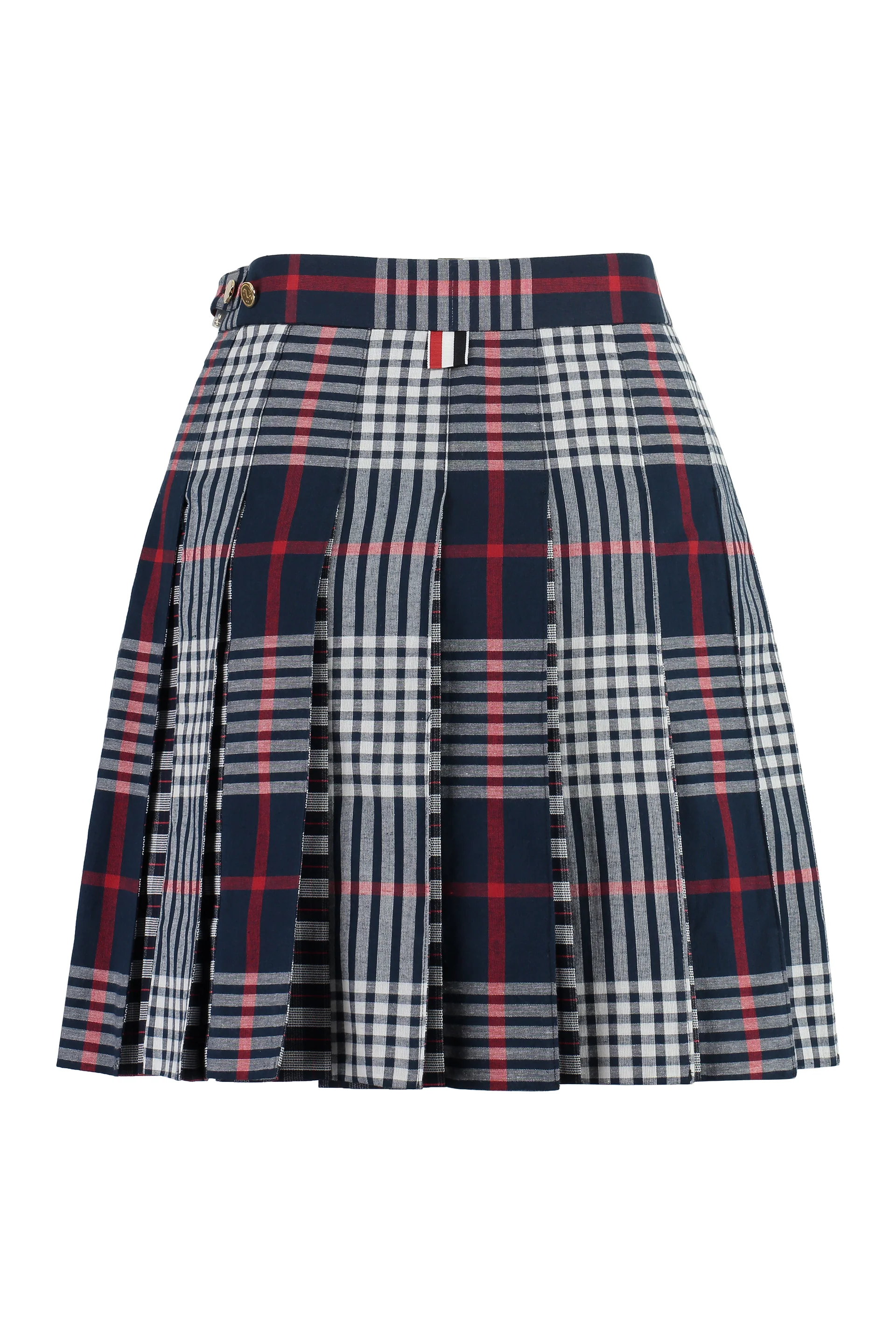 THOM BROWNE Pleated Asymmetrical Skirt - Image 4