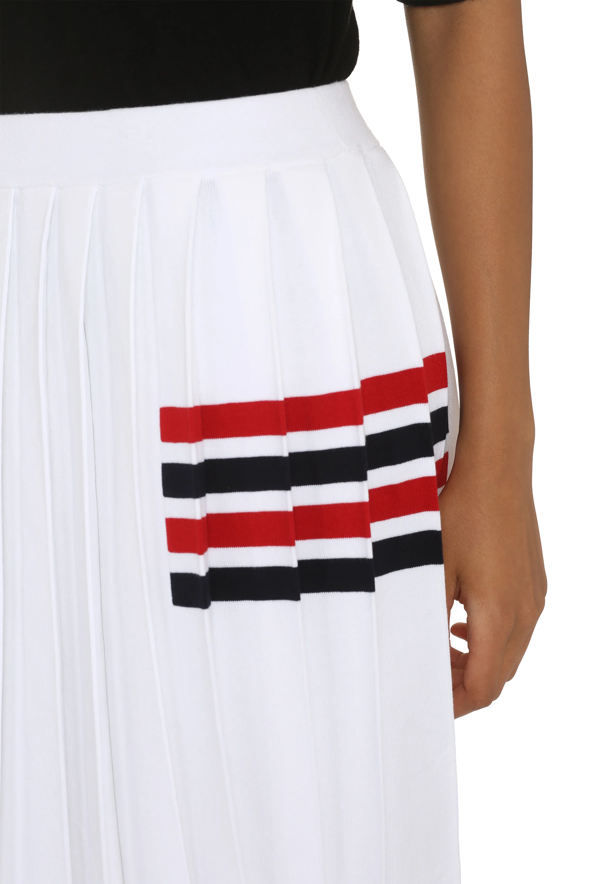 THOM BROWNE Pleated Knitted Skirt - Image 7