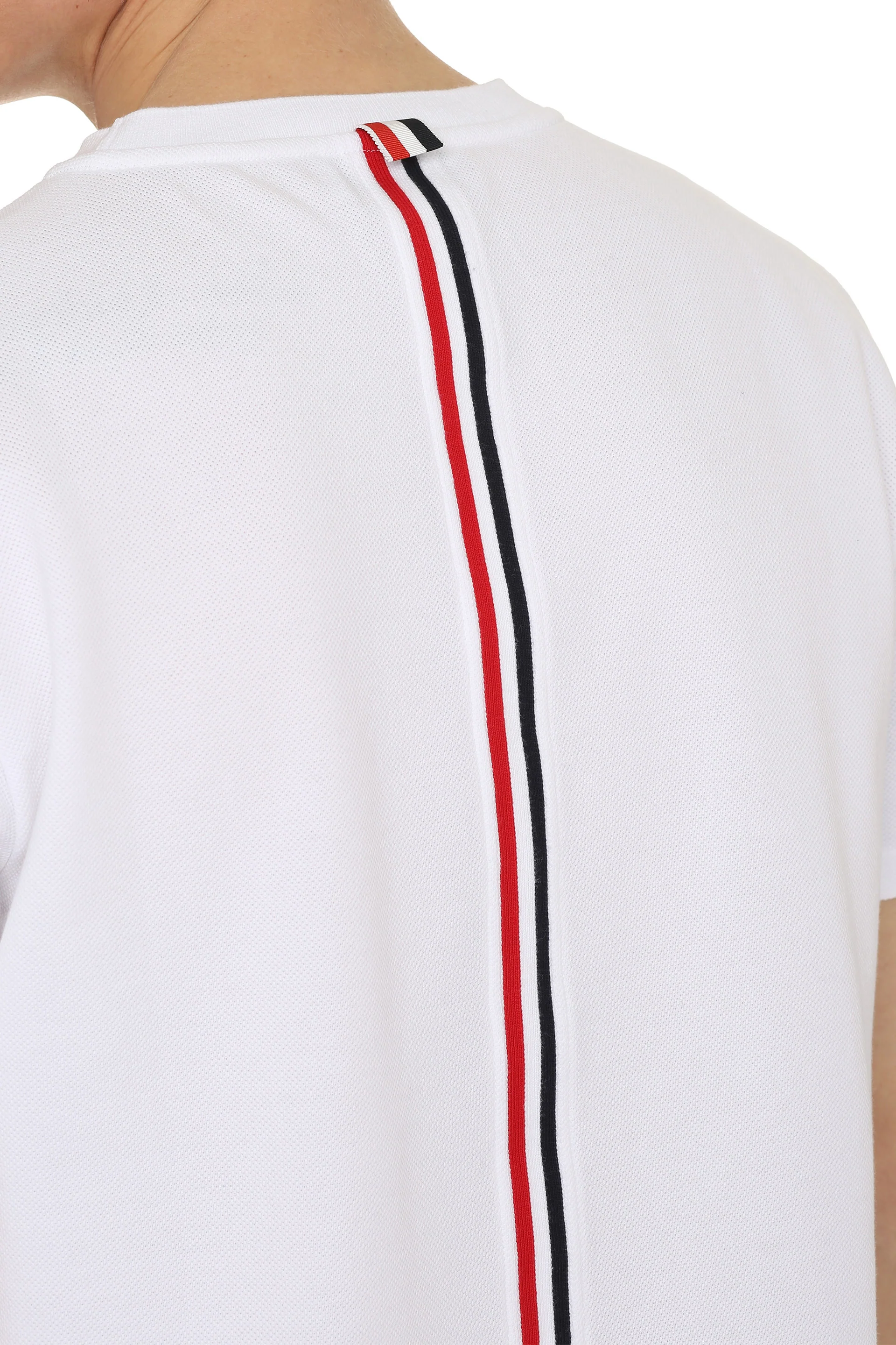 Thom Browne RWB Stripe Piqué Mini T-Shirt for Men - Image 5