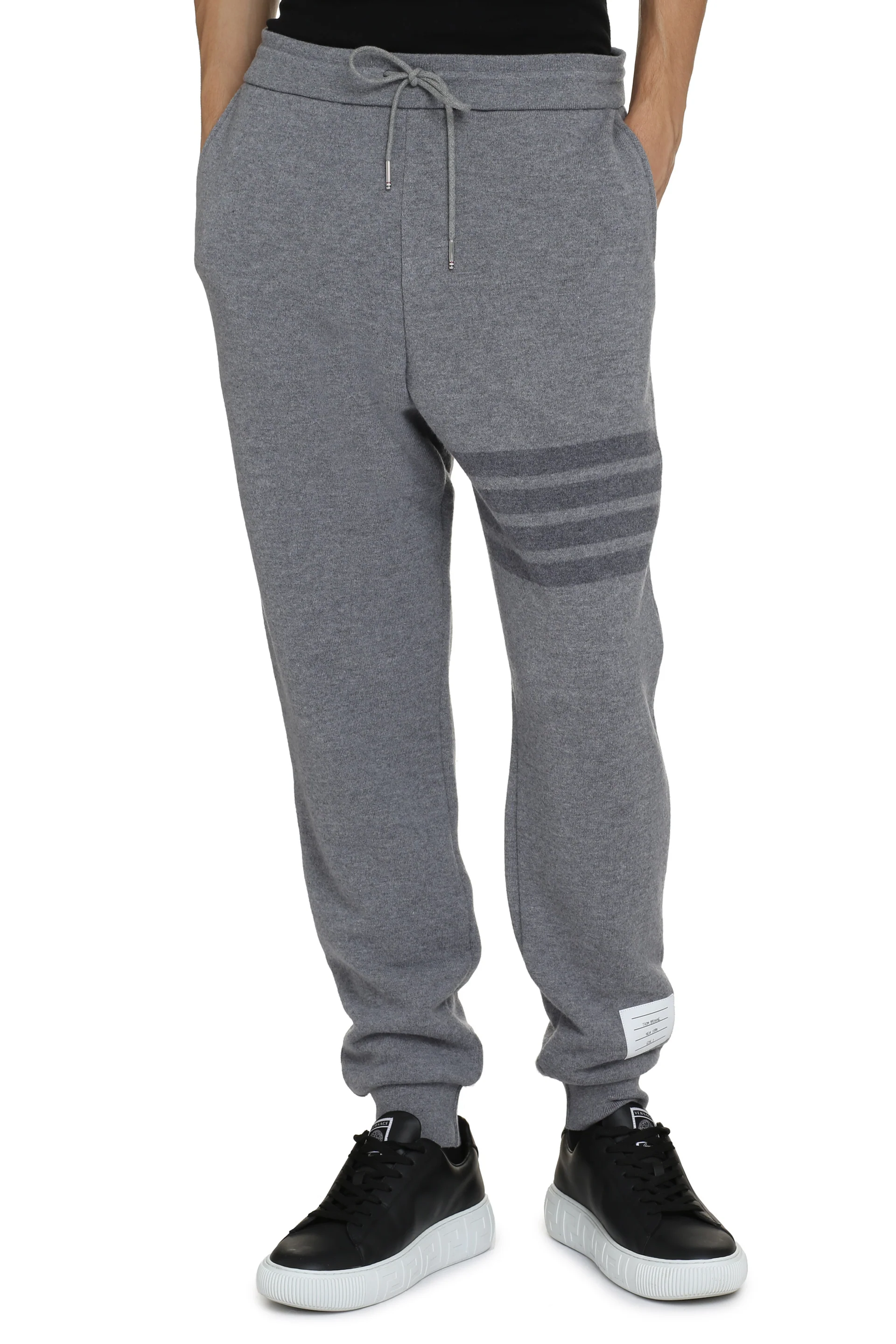 THOM BROWNE Virgin Wool Track Pants - Image 5