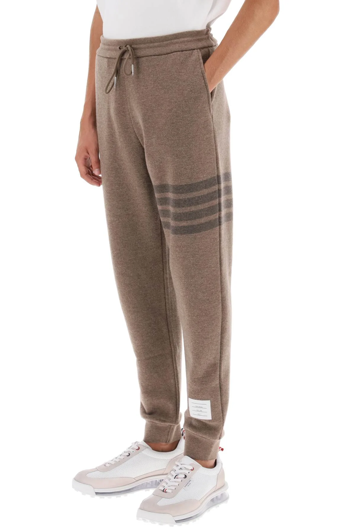 THOM BROWNE Virgin Wool Track Pants - Image 4