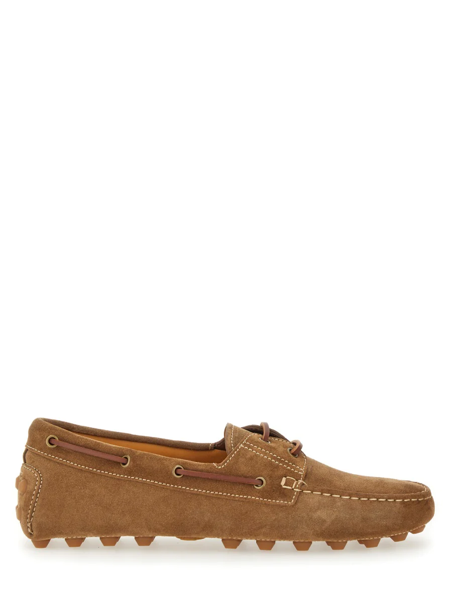 Tod`s TOD'S Man Boat Gommino Bubble Loafers in Suede