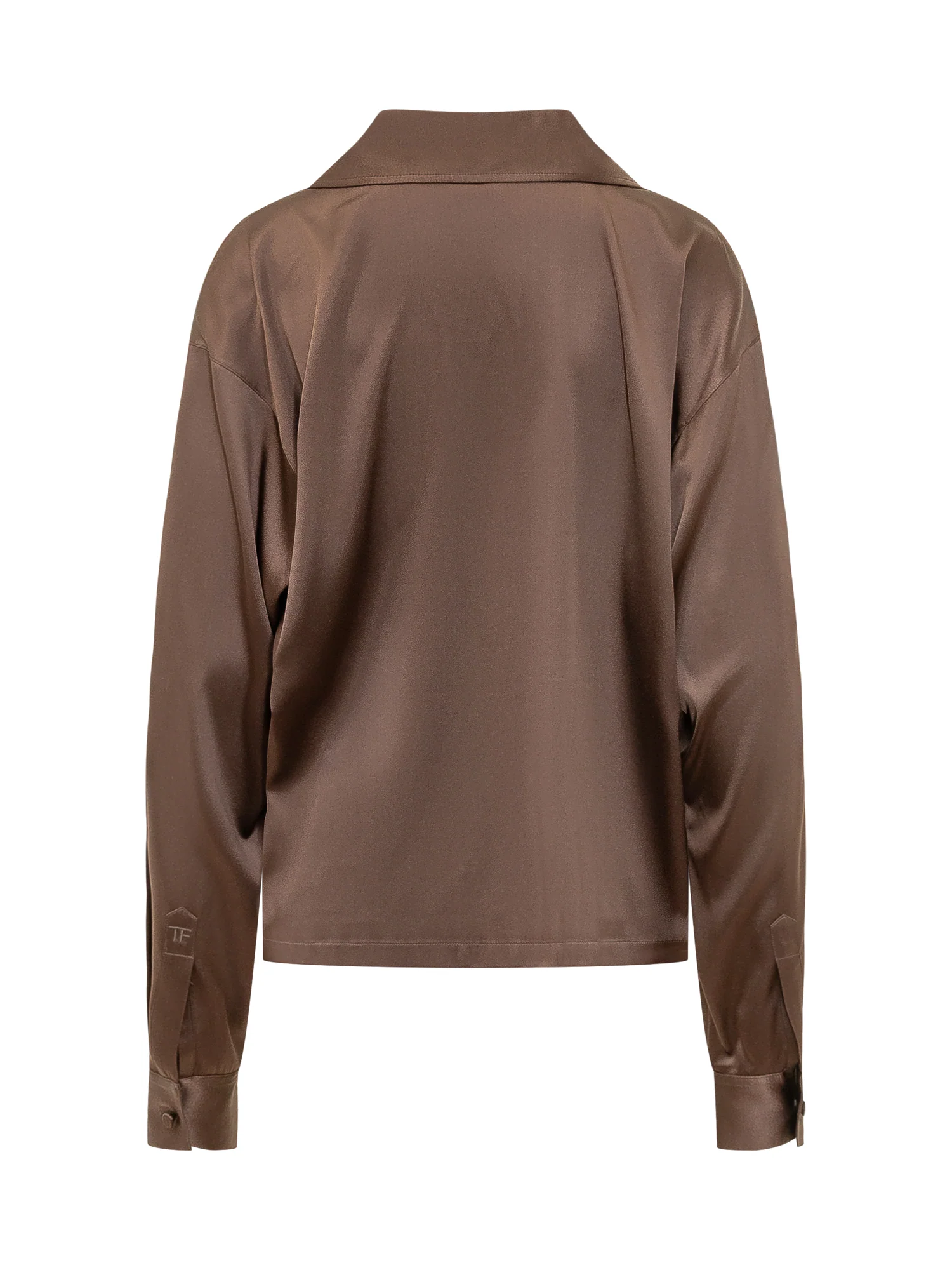 Tom Ford Elegant V-Neck Blouse with Collar - Image 2