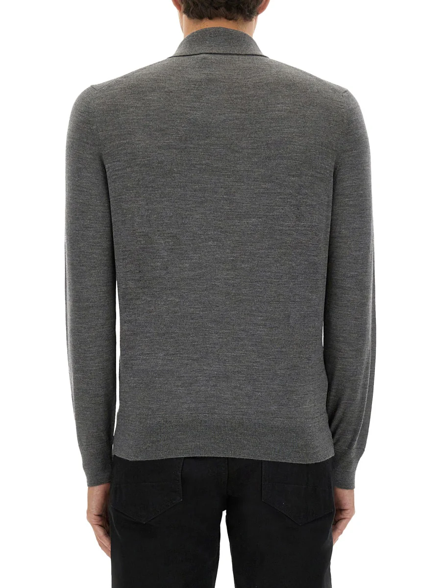 TOM FORD Fine Merino Virgin Wool Polo Shirt - Image 7