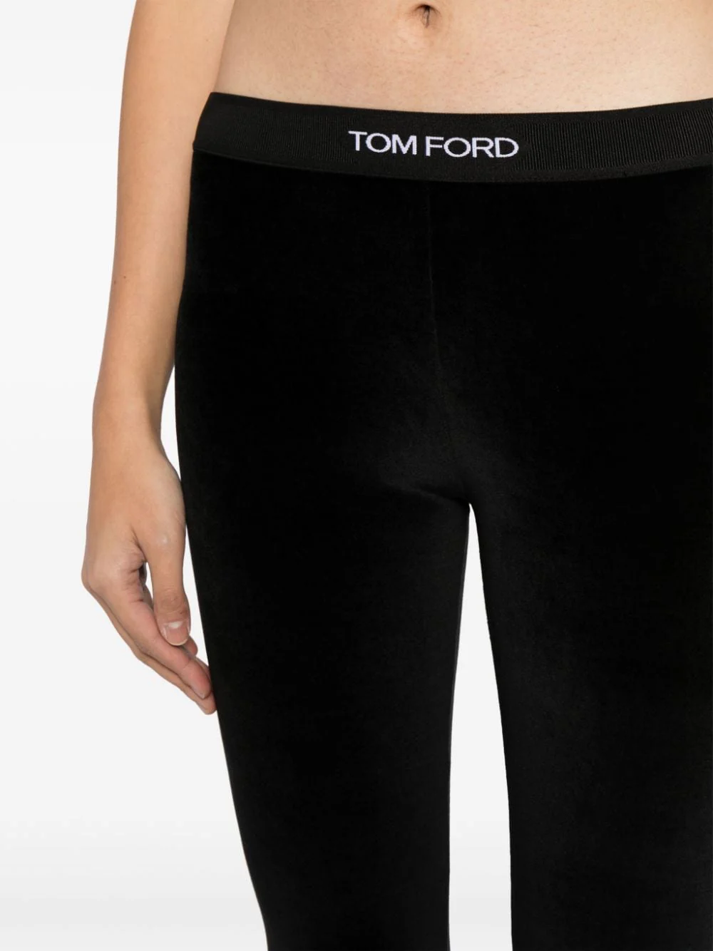 TOM FORD Leggings with Branded Band in Velvet Woman - Image 5
