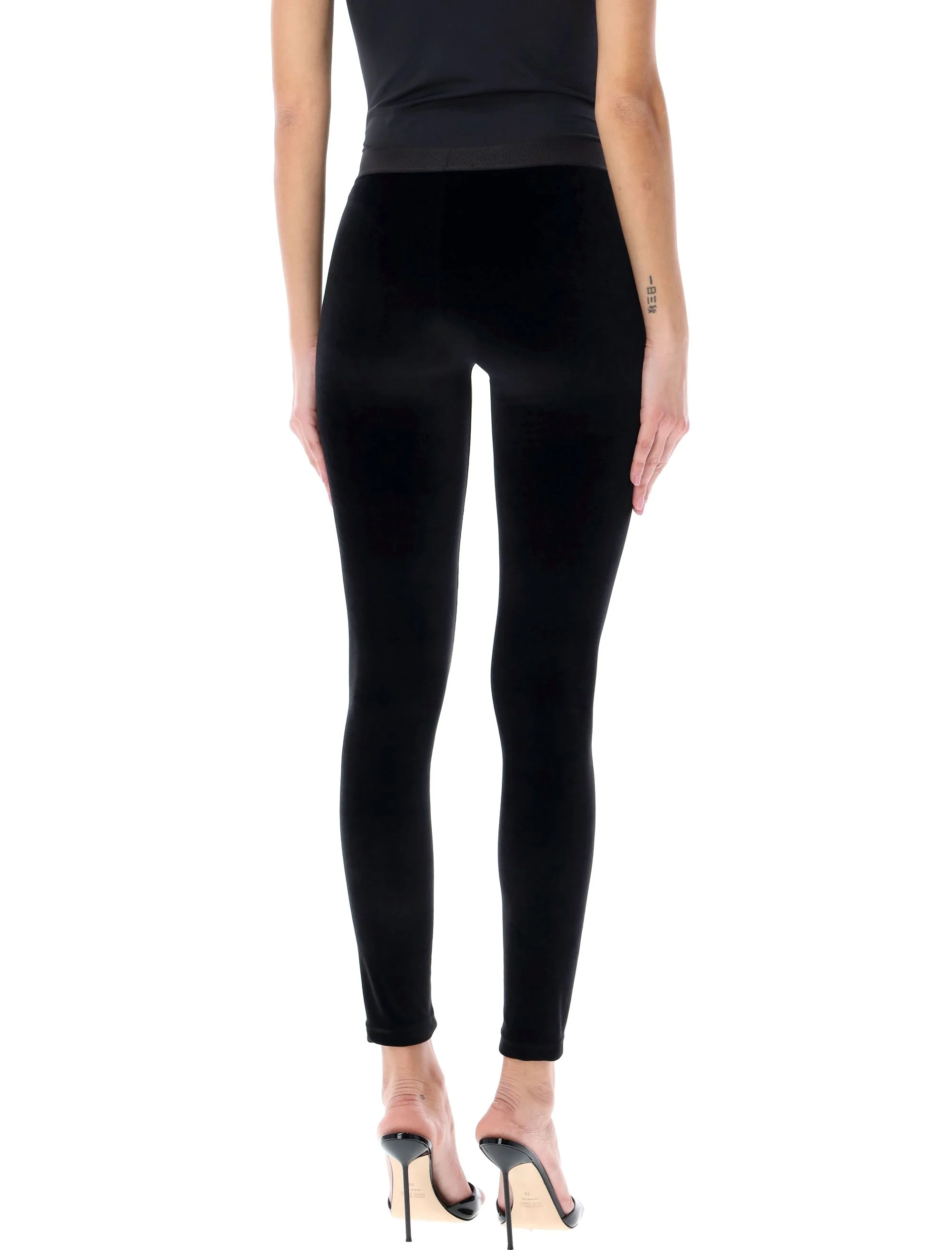 TOM FORD Leggings with Branded Band in Velvet Woman - Image 7