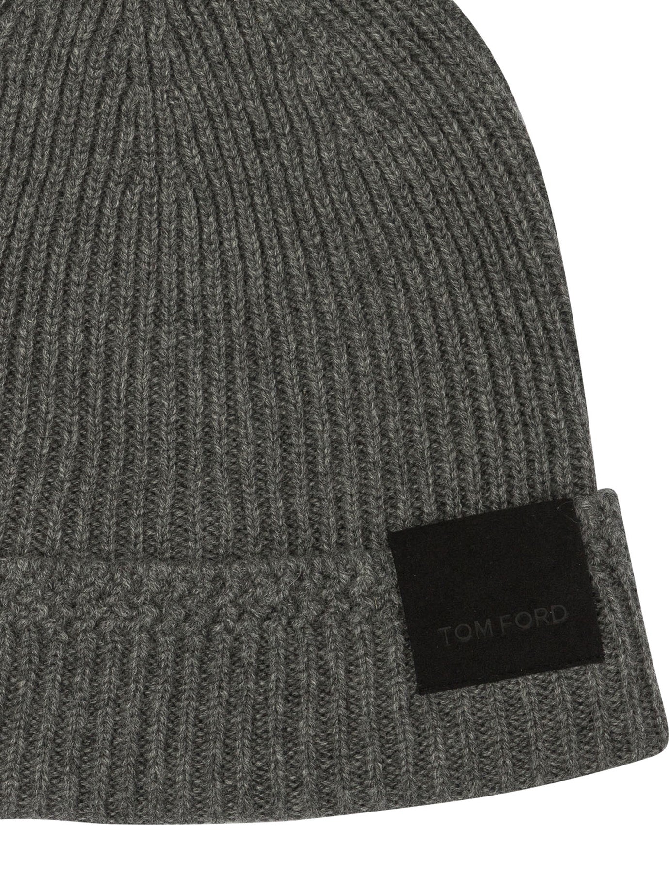 TOM FORD Logo-Appliquéd Ribbed Cashmere Beanie - Image 3