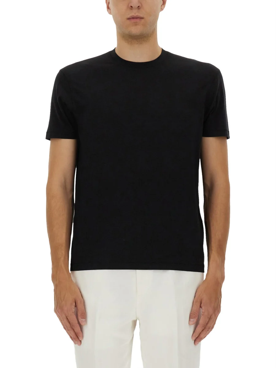 TOM FORD Lyocell Cotton Crew Neck T-Shirt - Image 5