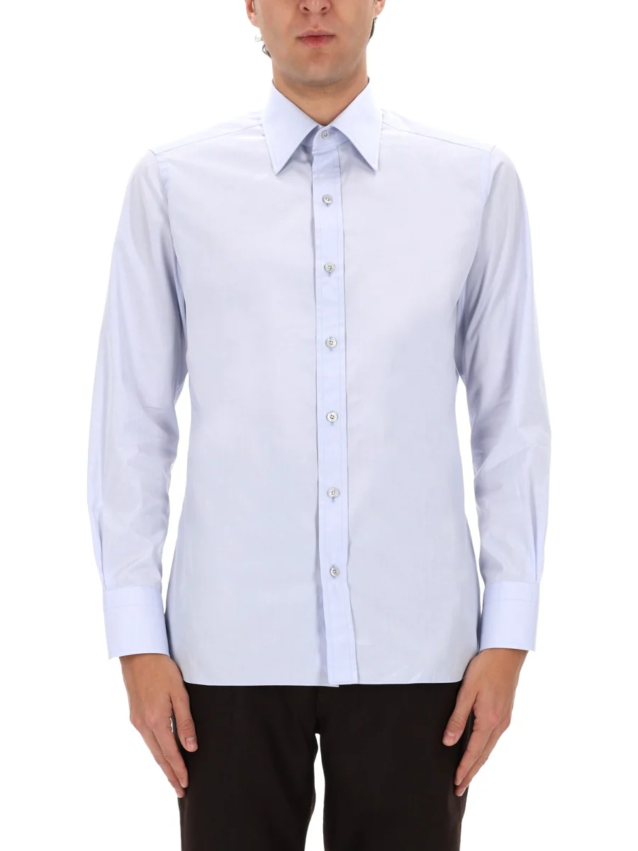 TOM FORD Poplin Slim Fit Shirt - Image 4