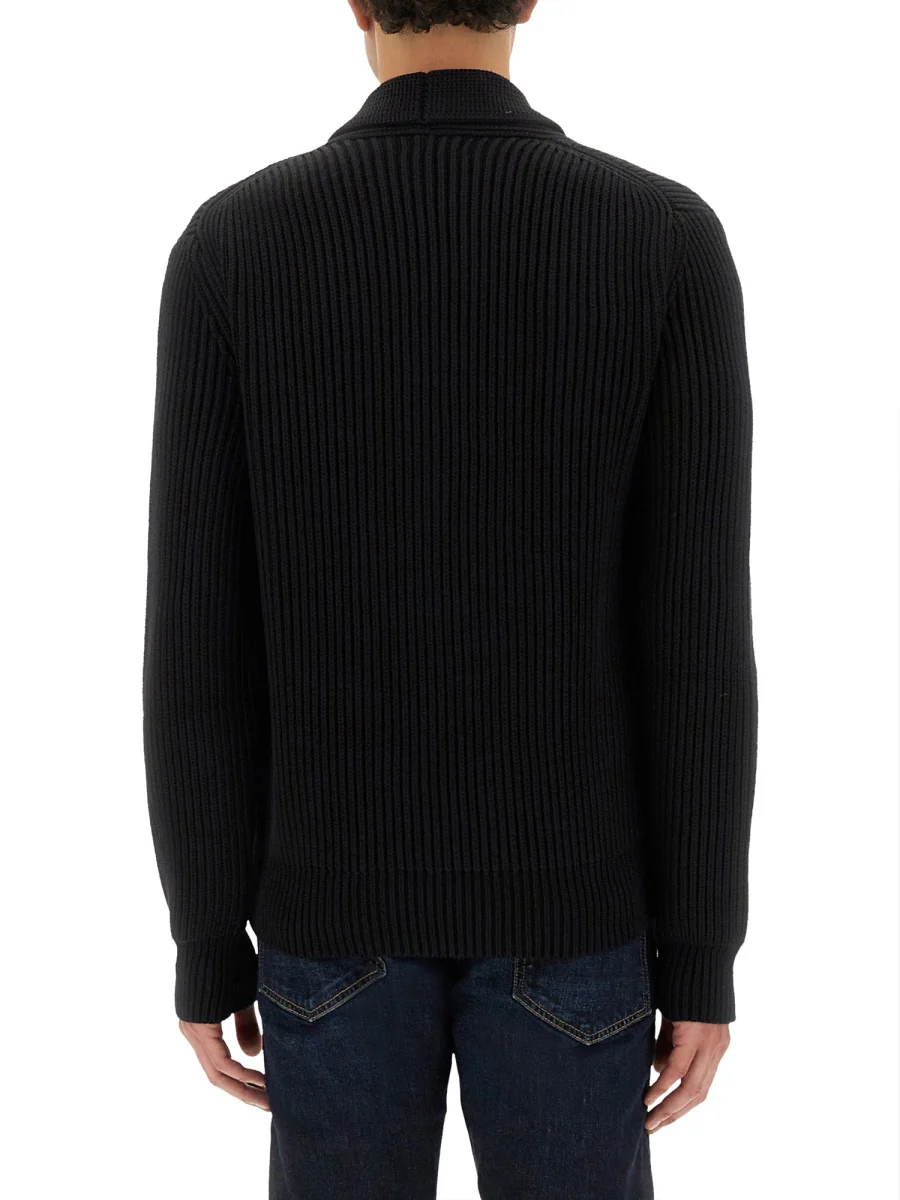 TOM FORD Ribbed-knit Double-breasted Cardigan - Image 7