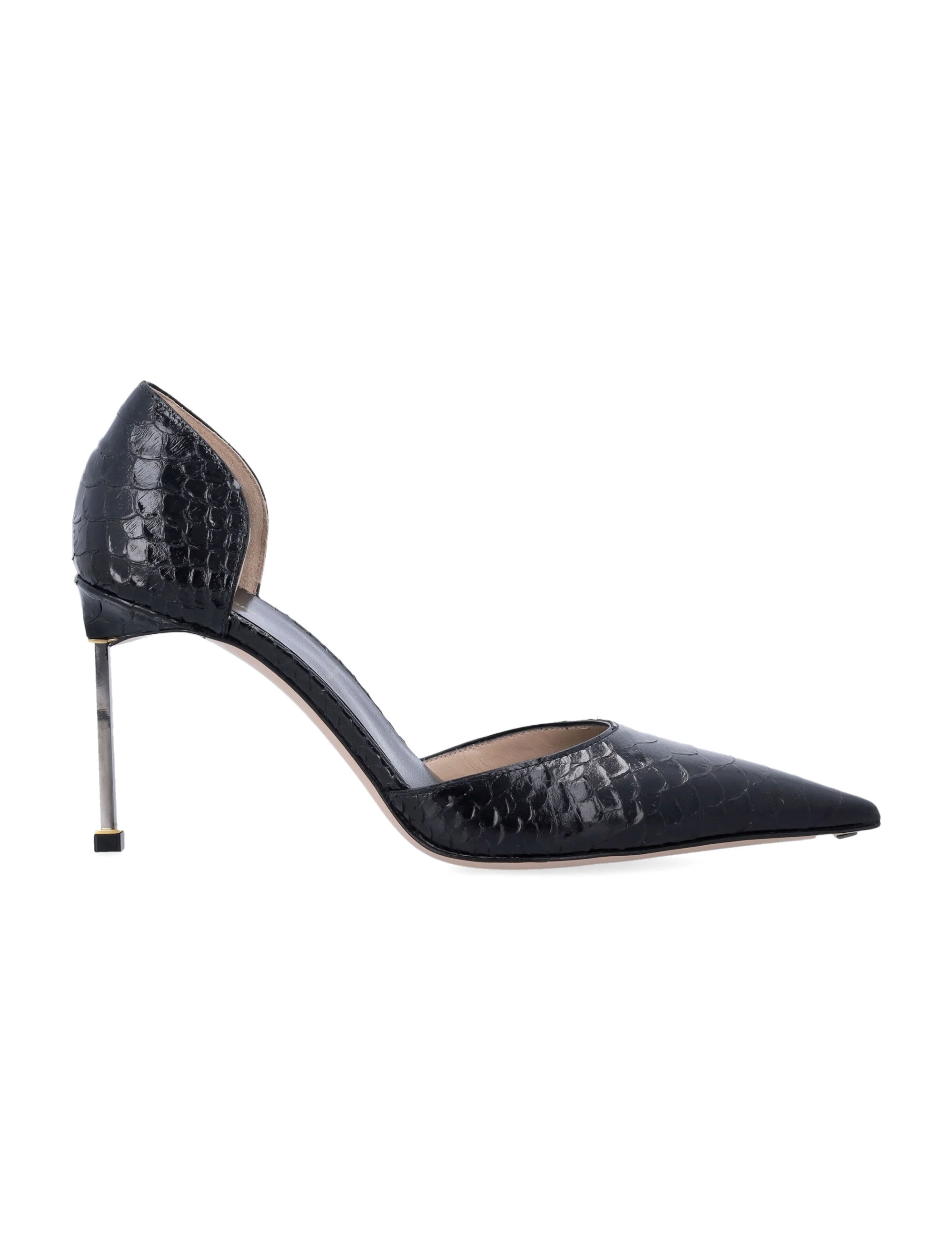 Tom Ford Semi Shiny Printed Python Spire D'Orsay Pump