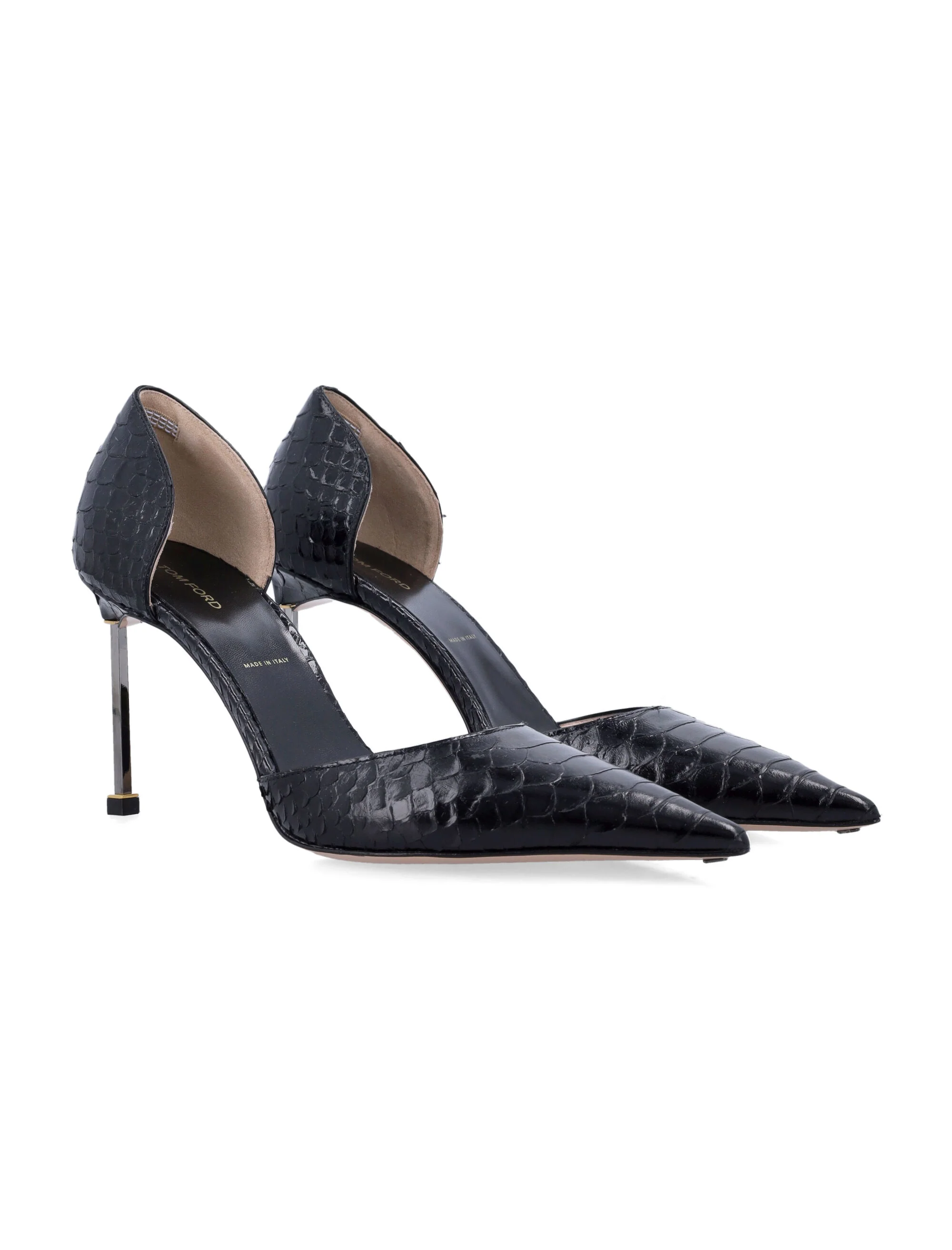 Tom Ford Semi Shiny Printed Python Spire D'Orsay Pump - Image 2
