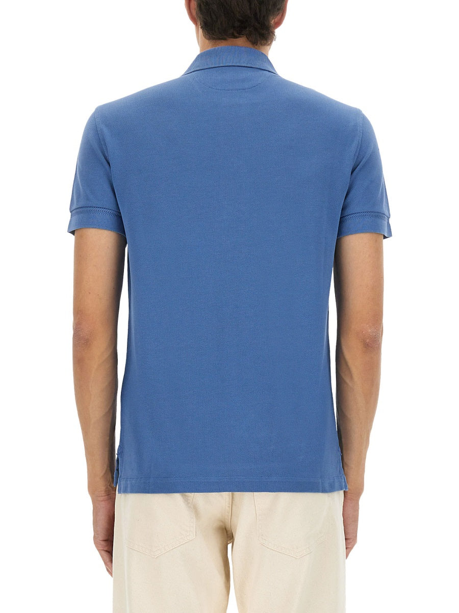TOM FORD Slim-Fit Lyocell and Cotton-Blend Piqué Polo Shirt for Men - Image 7