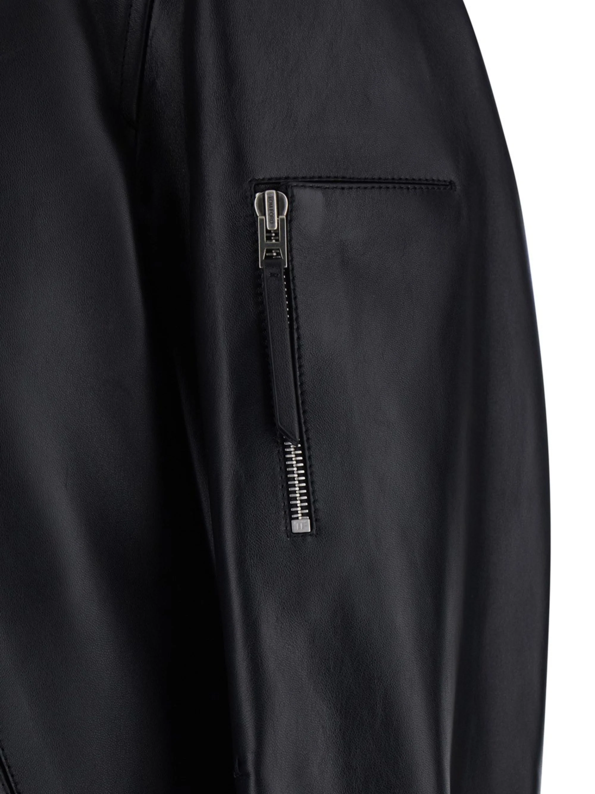 Tom Ford SOFT NAPPA PLONGE COLLAR BLOUSON - Image 3