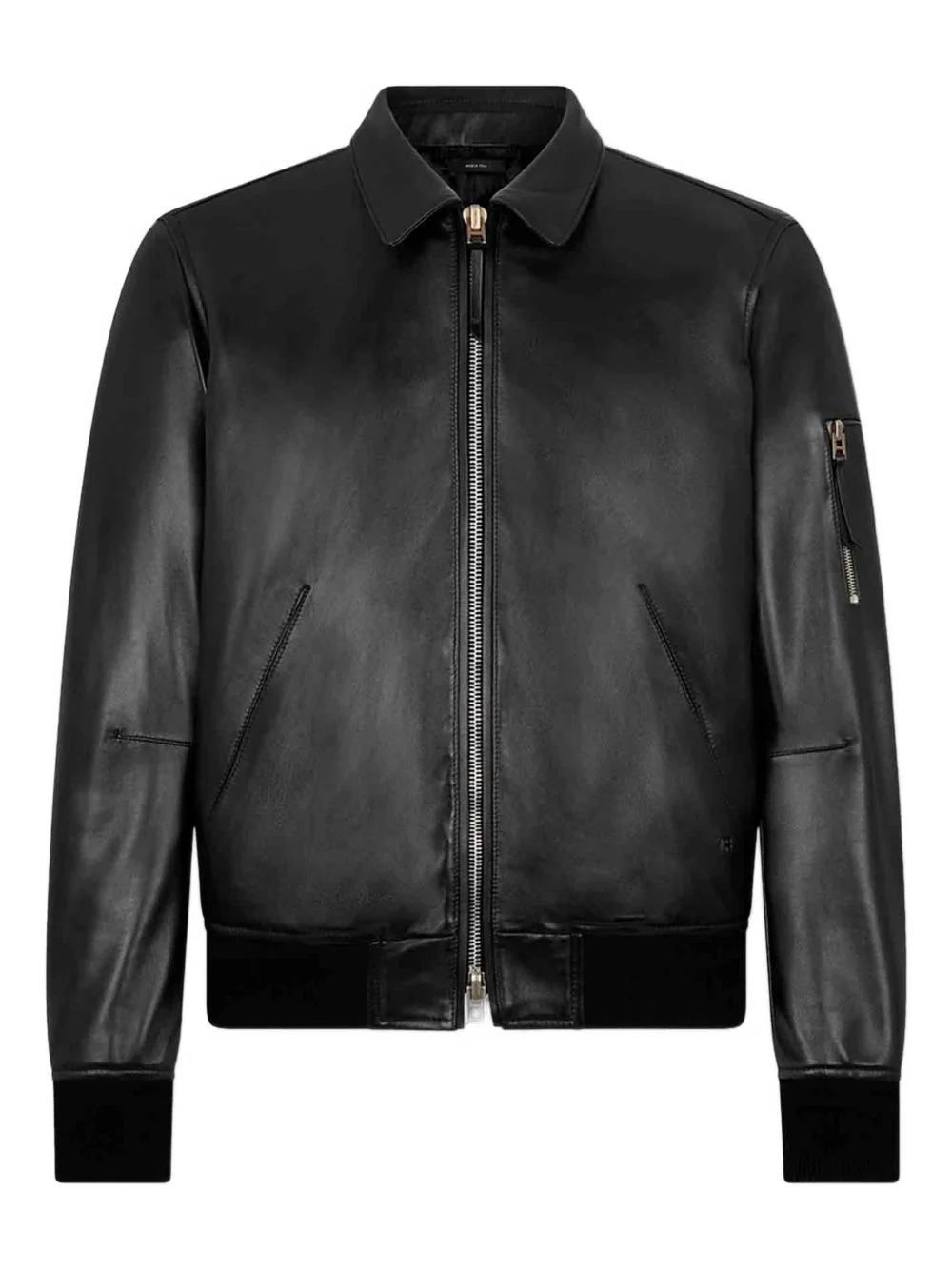 Tom Ford SOFT NAPPA PLONGE COLLAR BLOUSON - Image 5