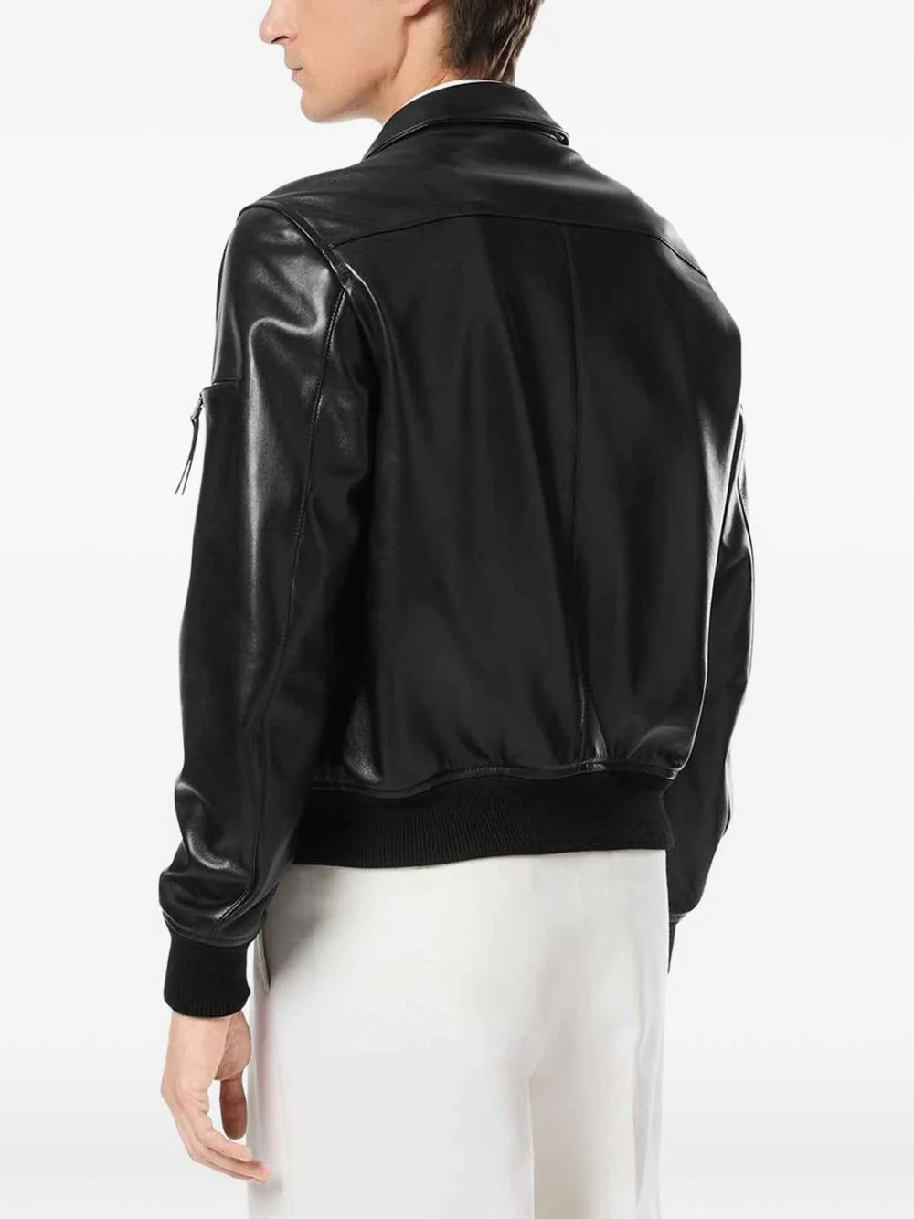Tom Ford SOFT NAPPA PLONGE COLLAR BLOUSON - Image 6