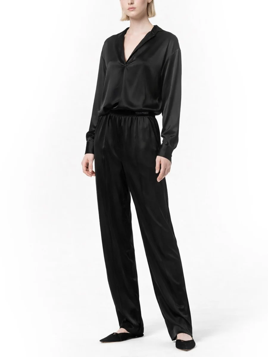 TOM FORD Stretch Silk Satin Pj Pants - Image 2