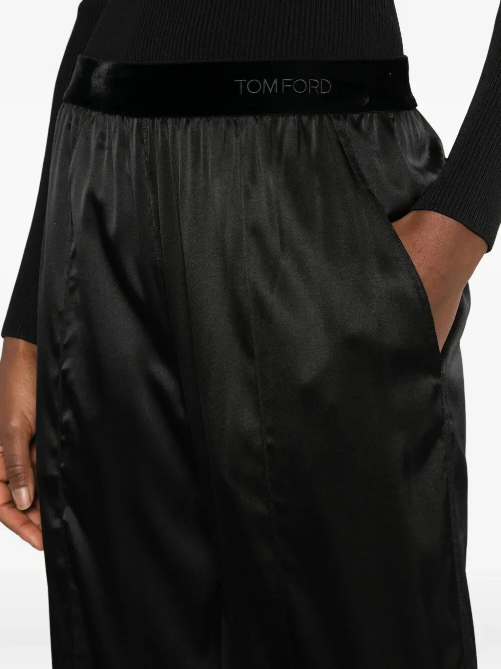 TOM FORD Stretch Silk Satin PJ Pants - Image 3