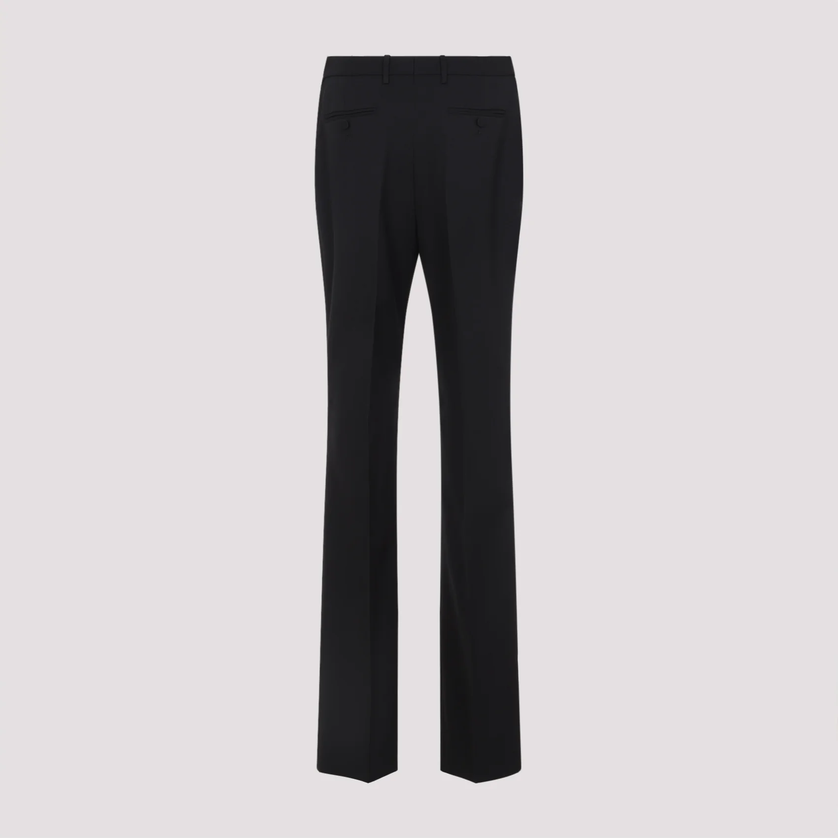 TOM FORD WASHED COTTON SILK BLEND DUCHESSE TAILORED STRAIGHT PANTS - Image 4