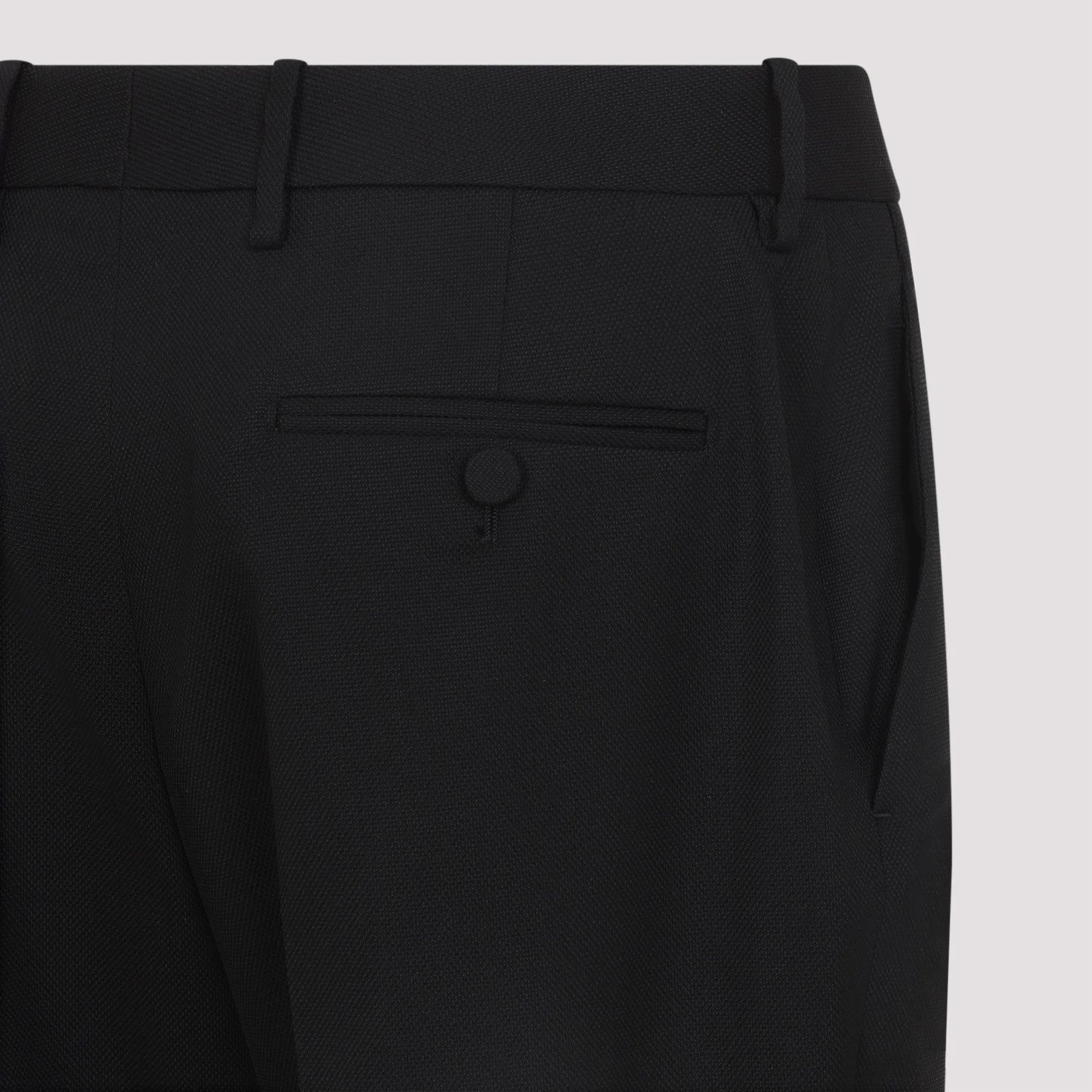 TOM FORD WASHED COTTON SILK BLEND DUCHESSE TAILORED STRAIGHT PANTS - Image 5