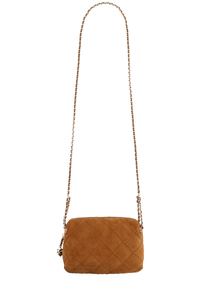 TORY BURCH Fleming Suede Soft Crossbody Bag - Image 4