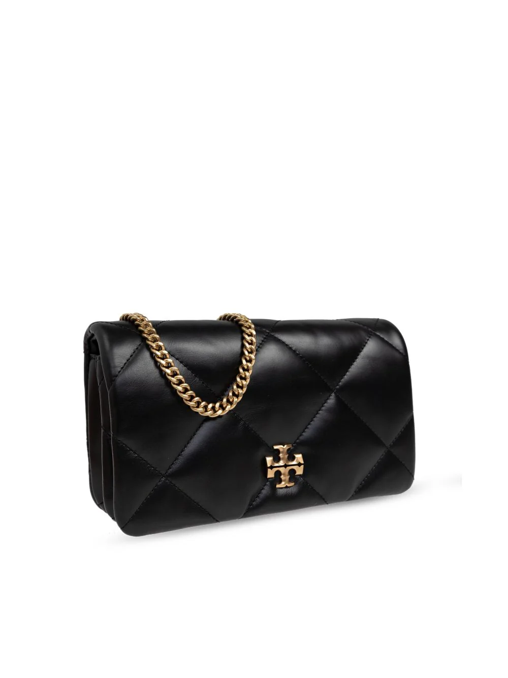 Tory Burch Mini Diamond Quilted Foldover Bag with Signature Motif - Image 2