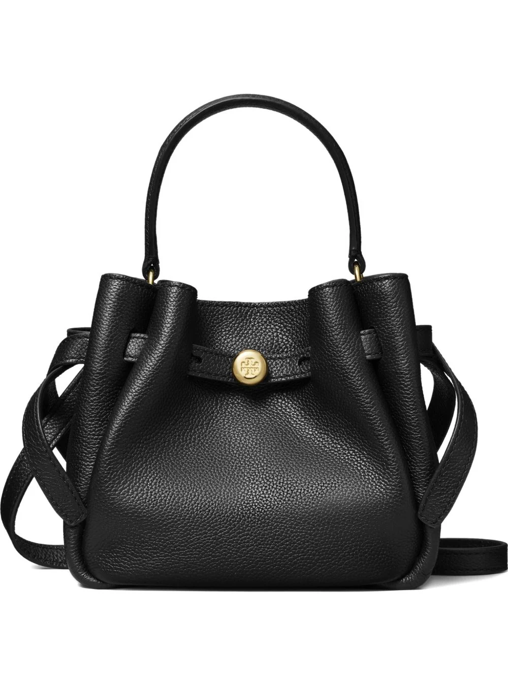 Tory Burch Mini Leather Bucket Handbag - Image 2