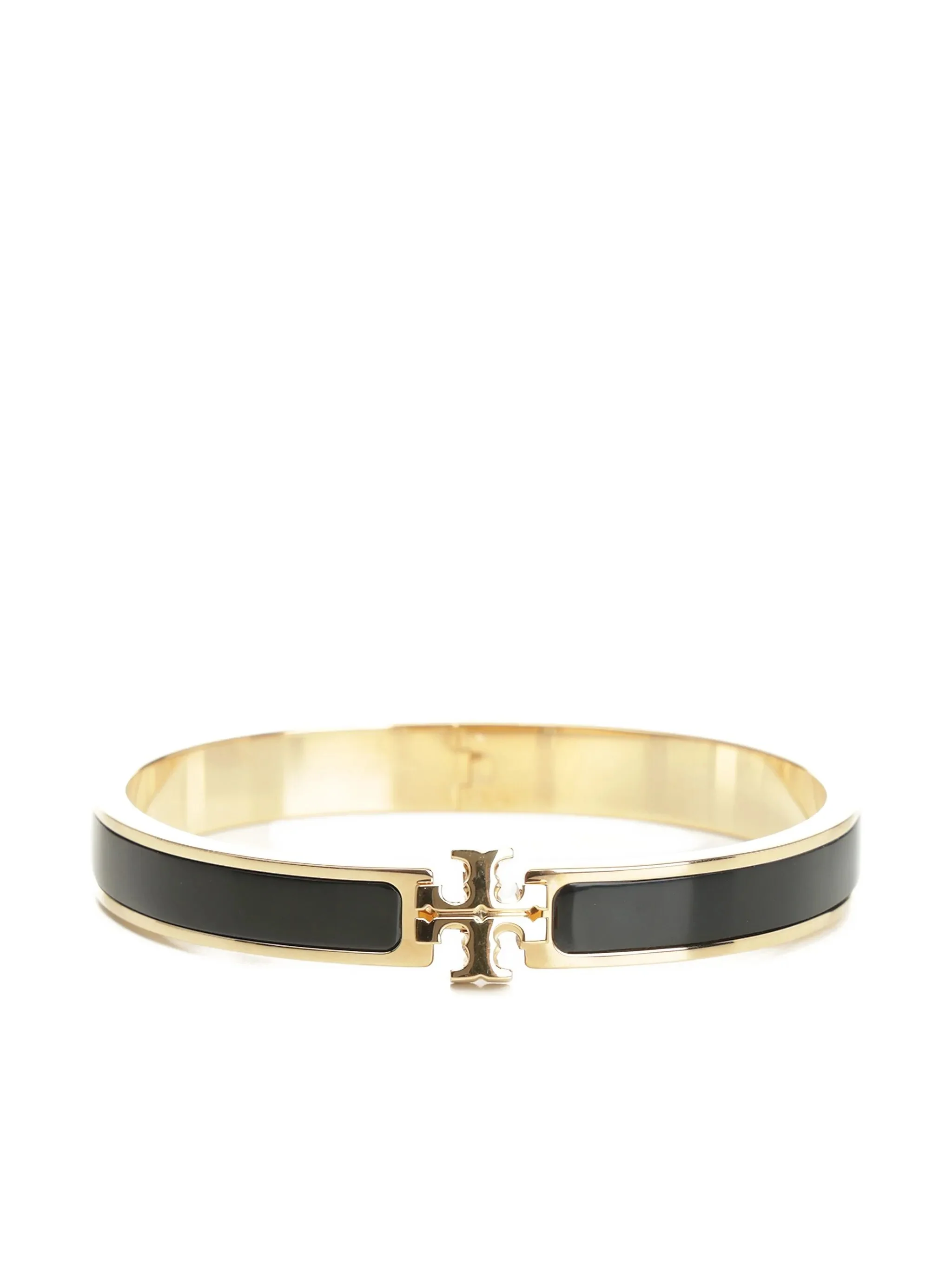 Tory Burch Sleek Steel Bracelet with Logo