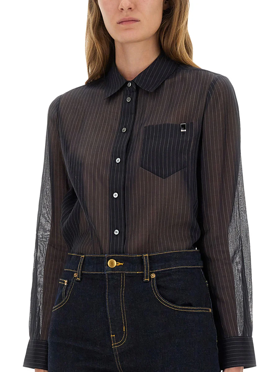TORY BURCH Striped Cotton Shirt - Image 4
