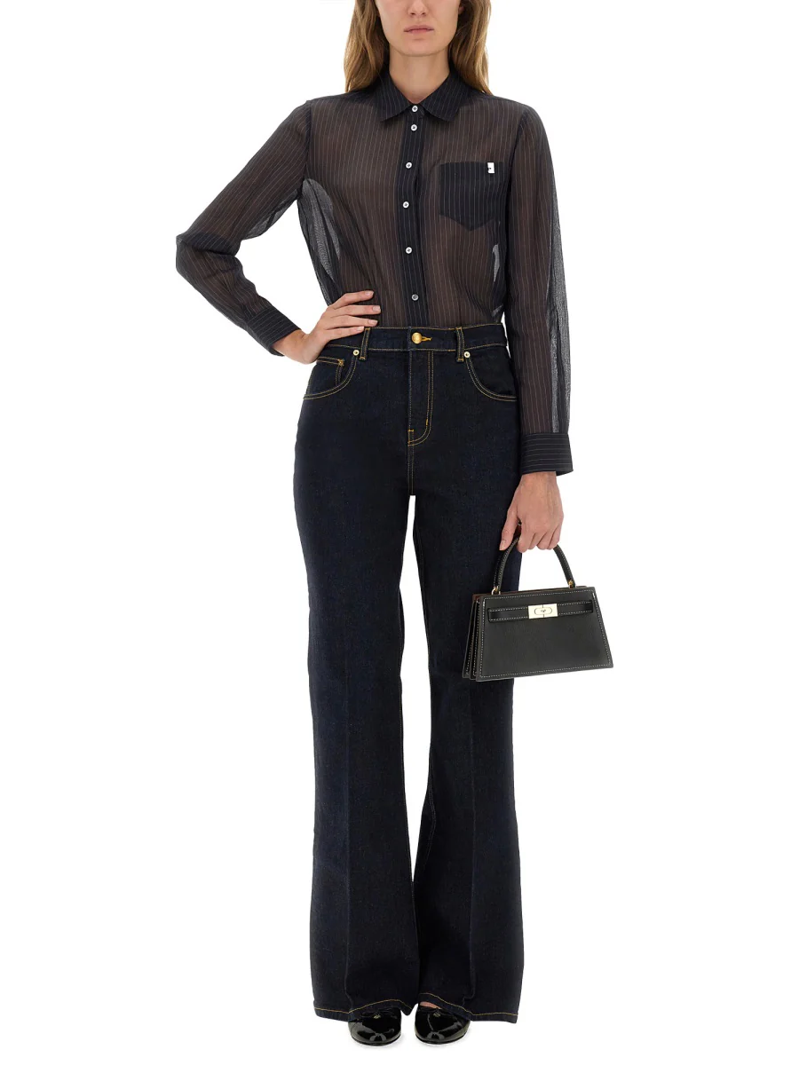 TORY BURCH Striped Cotton Shirt - Image 6