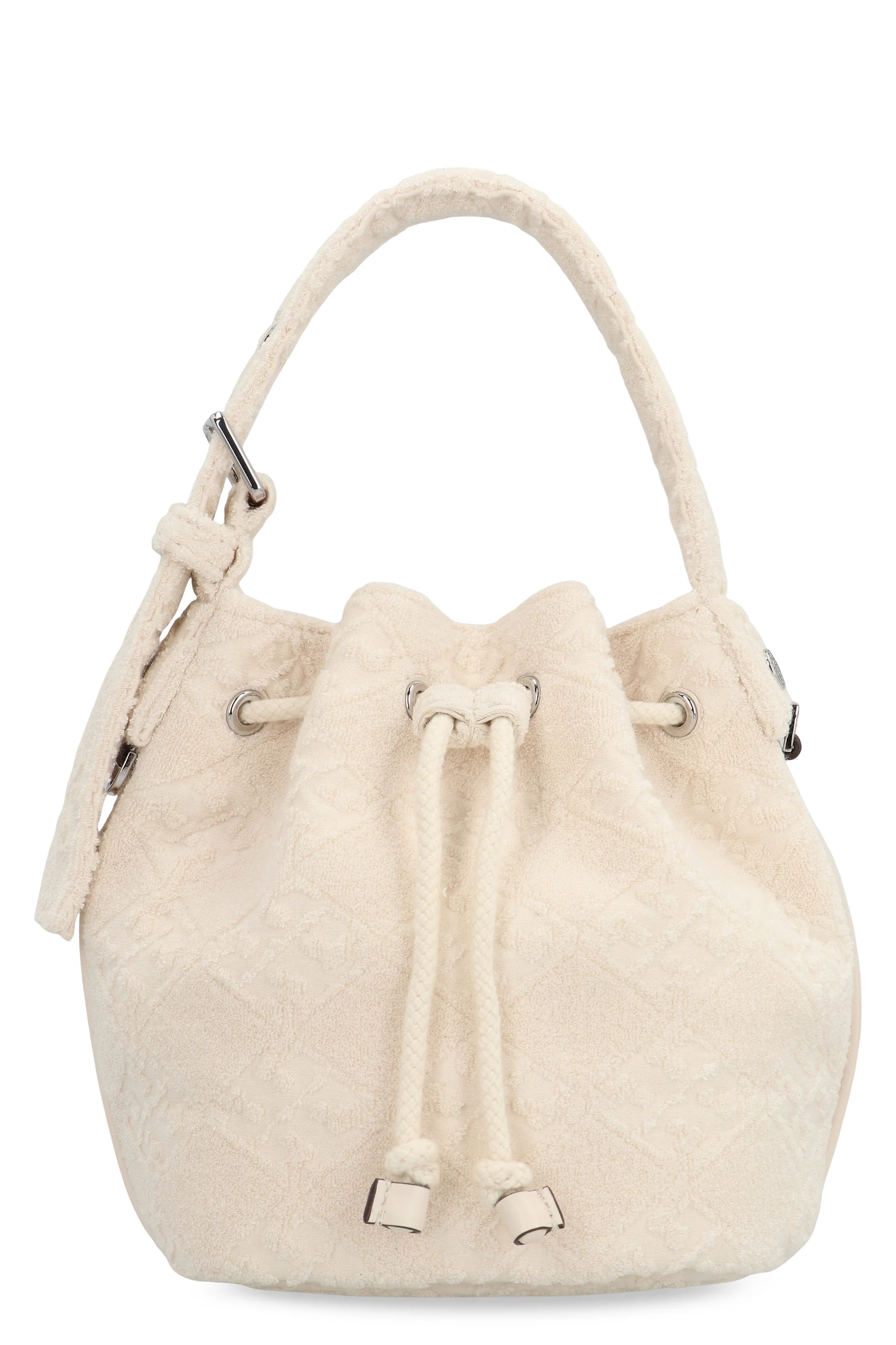TORY BURCH T Monogram Terry Mini Bucket Bag
