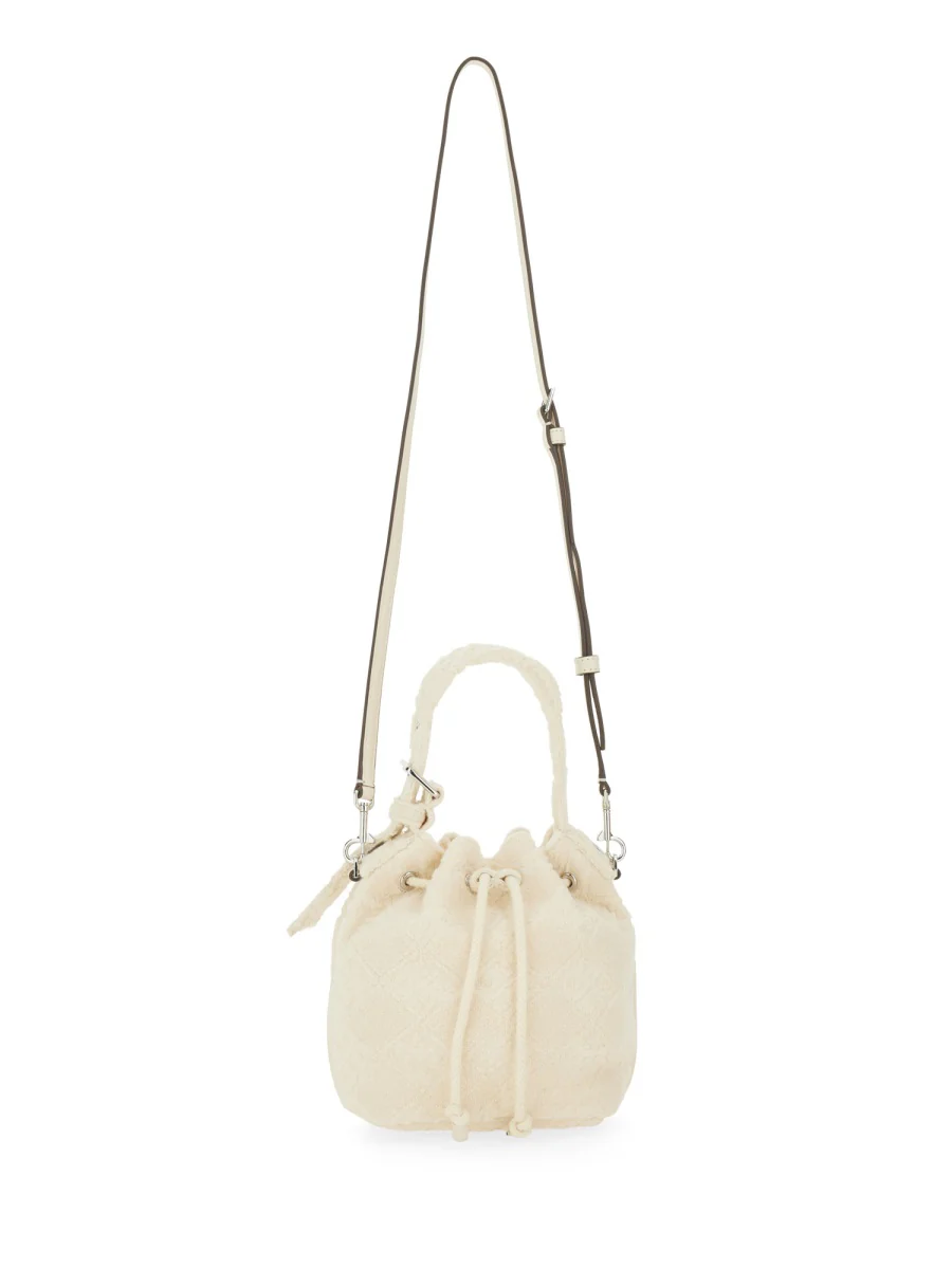 TORY BURCH T Monogram Terry Mini Bucket Bag - Image 7