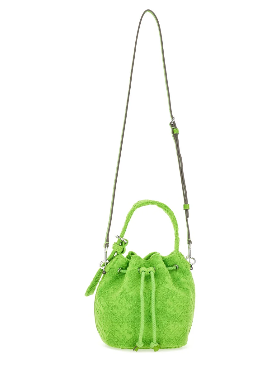 TORY BURCH T Monogram Terry Mini Bucket Bag - Image 3