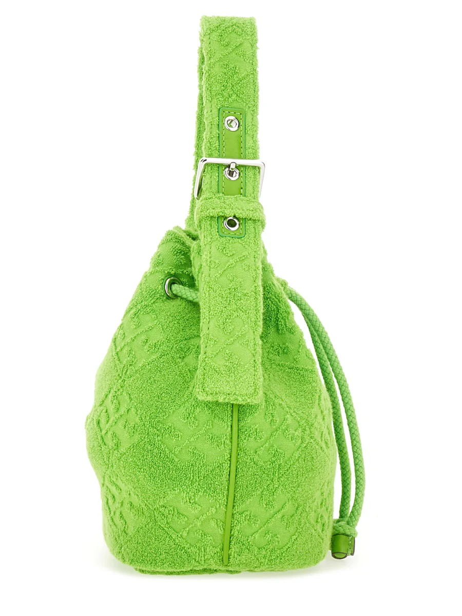 TORY BURCH T Monogram Terry Mini Bucket Bag - Image 4