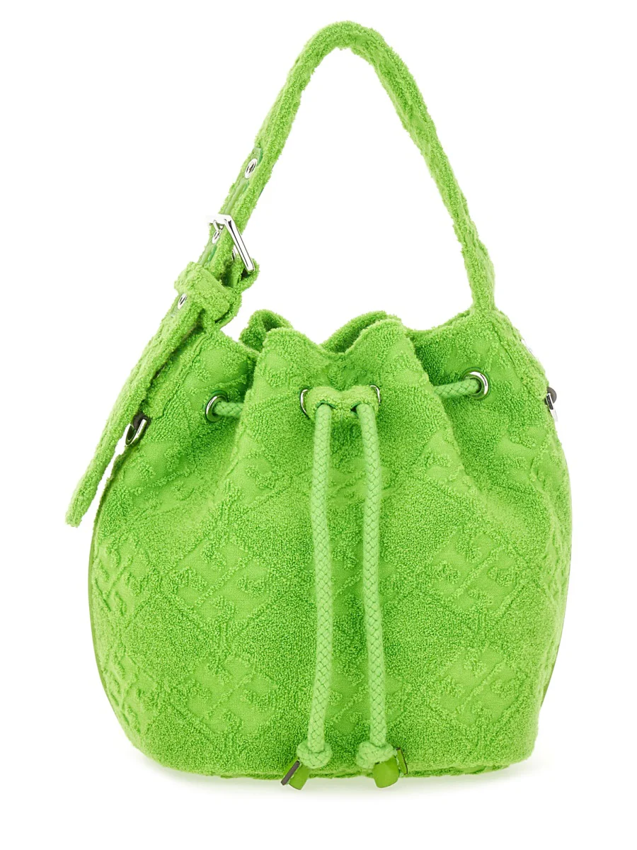 TORY BURCH T Monogram Terry Mini Bucket Bag - Image 5