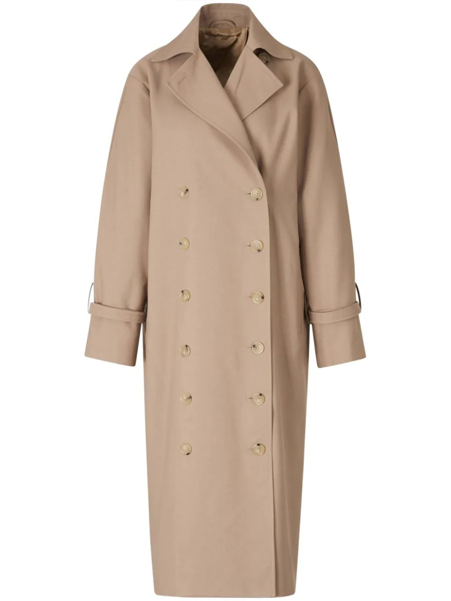 Toteme Double-Breasted Cotton Trench Jacket