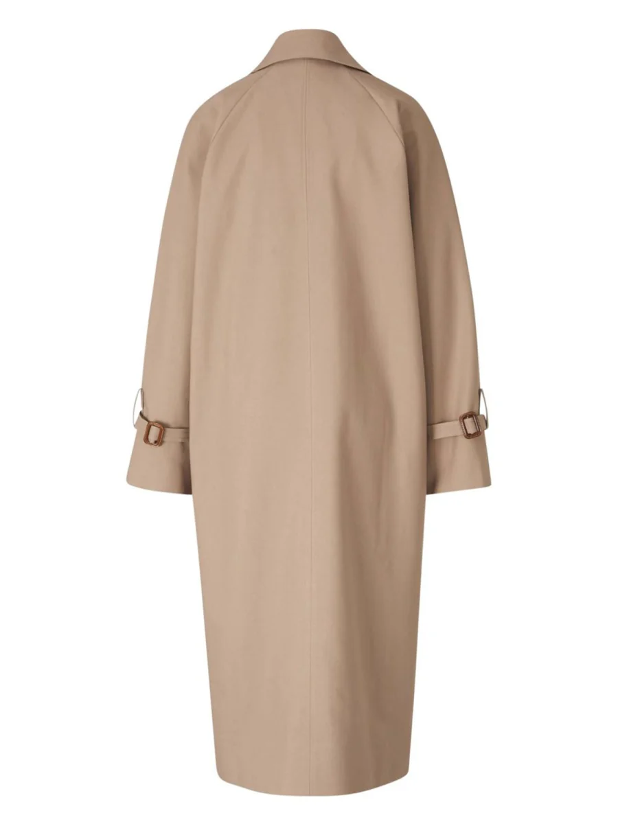 Toteme Double-Breasted Cotton Trench Jacket - Image 2