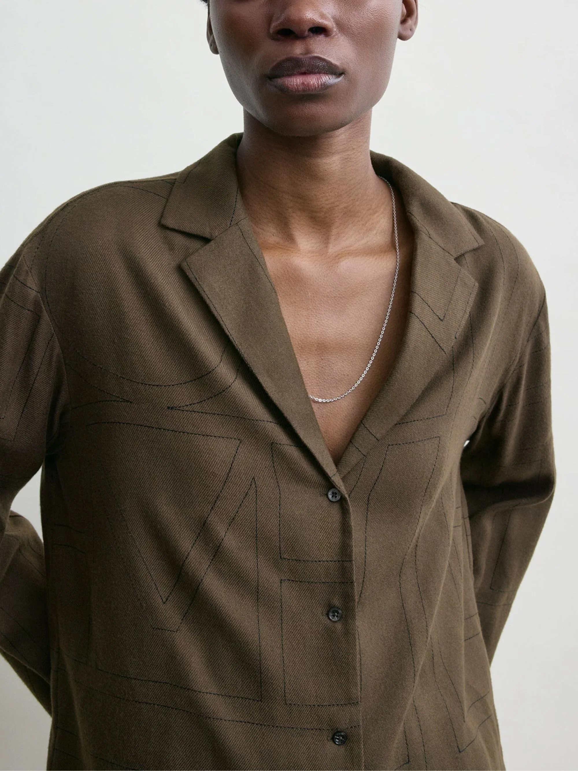 TOTEME Monogram Flannel Top - Image 3