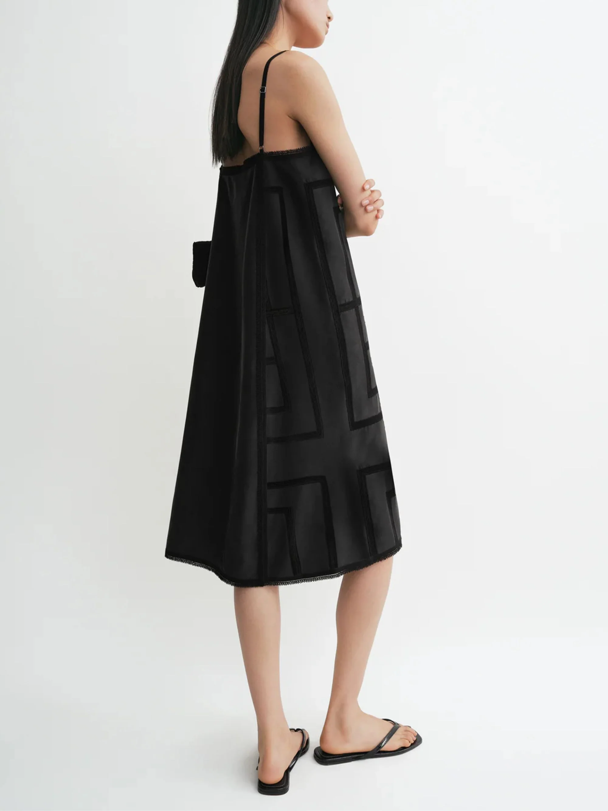 TOTEME Monogram Silk Dress - Image 3