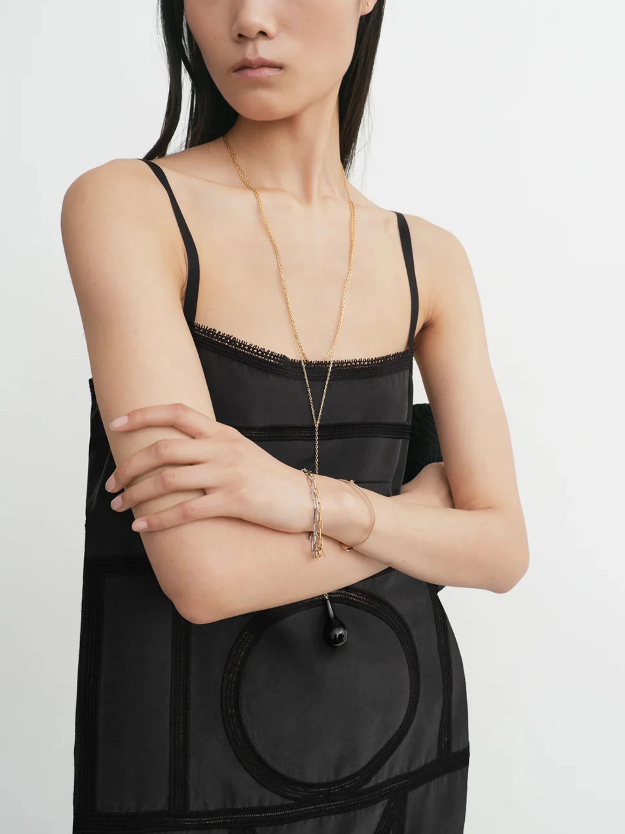 TOTEME Monogram Silk Dress - Image 4