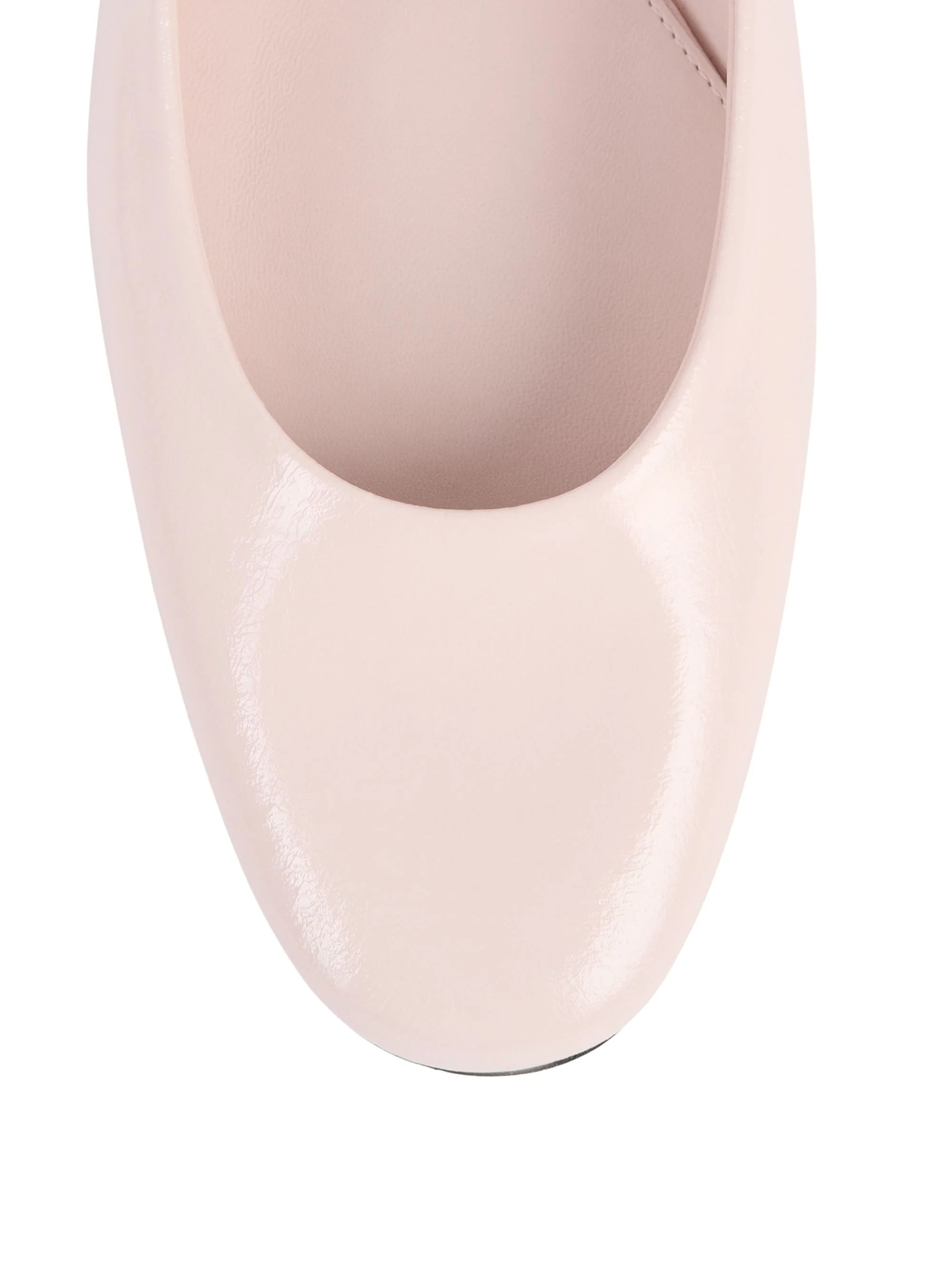 TOTEME + NET SUSTAIN the Asymmetric Ballerina Leather Point-toe Flats - Image 5