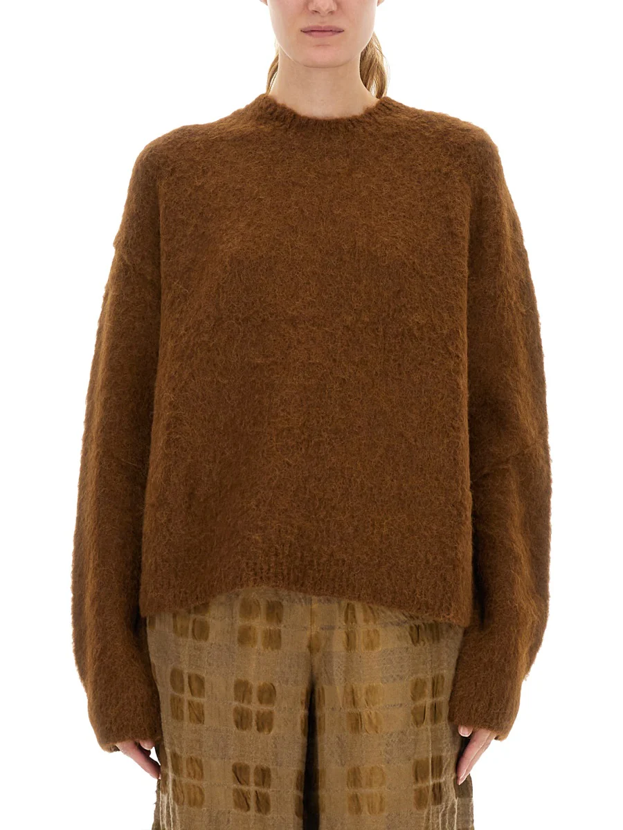 UMA WANG Fluffy Crew-neck Sweater - Image 5