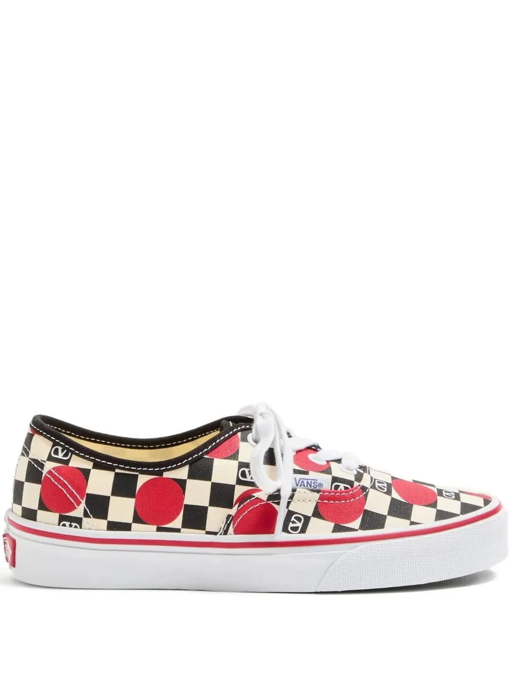 Valentino Big Dot Logo Check Sneakers for Women - FW25 Edition