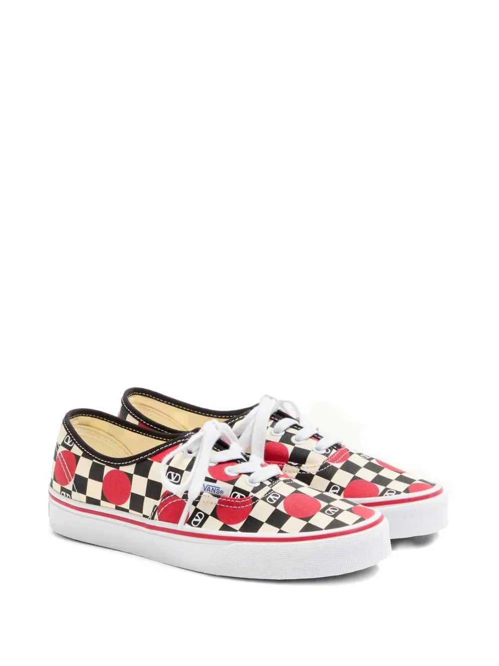 Valentino Big Dot Logo Check Sneakers for Women - FW25 Edition - Image 2