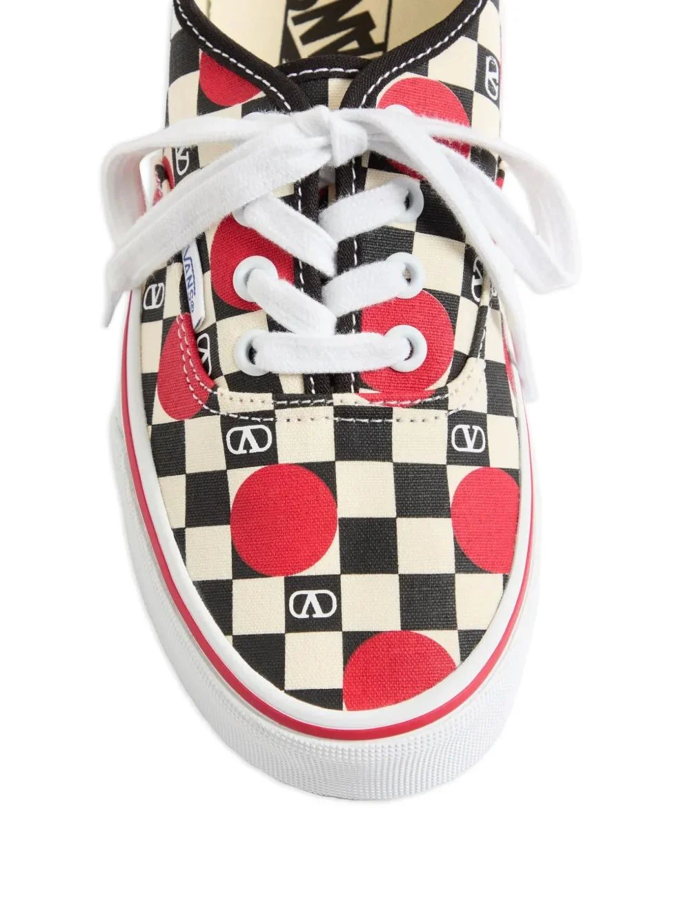 Valentino Big Dot Logo Check Sneakers for Women - FW25 Edition - Image 4