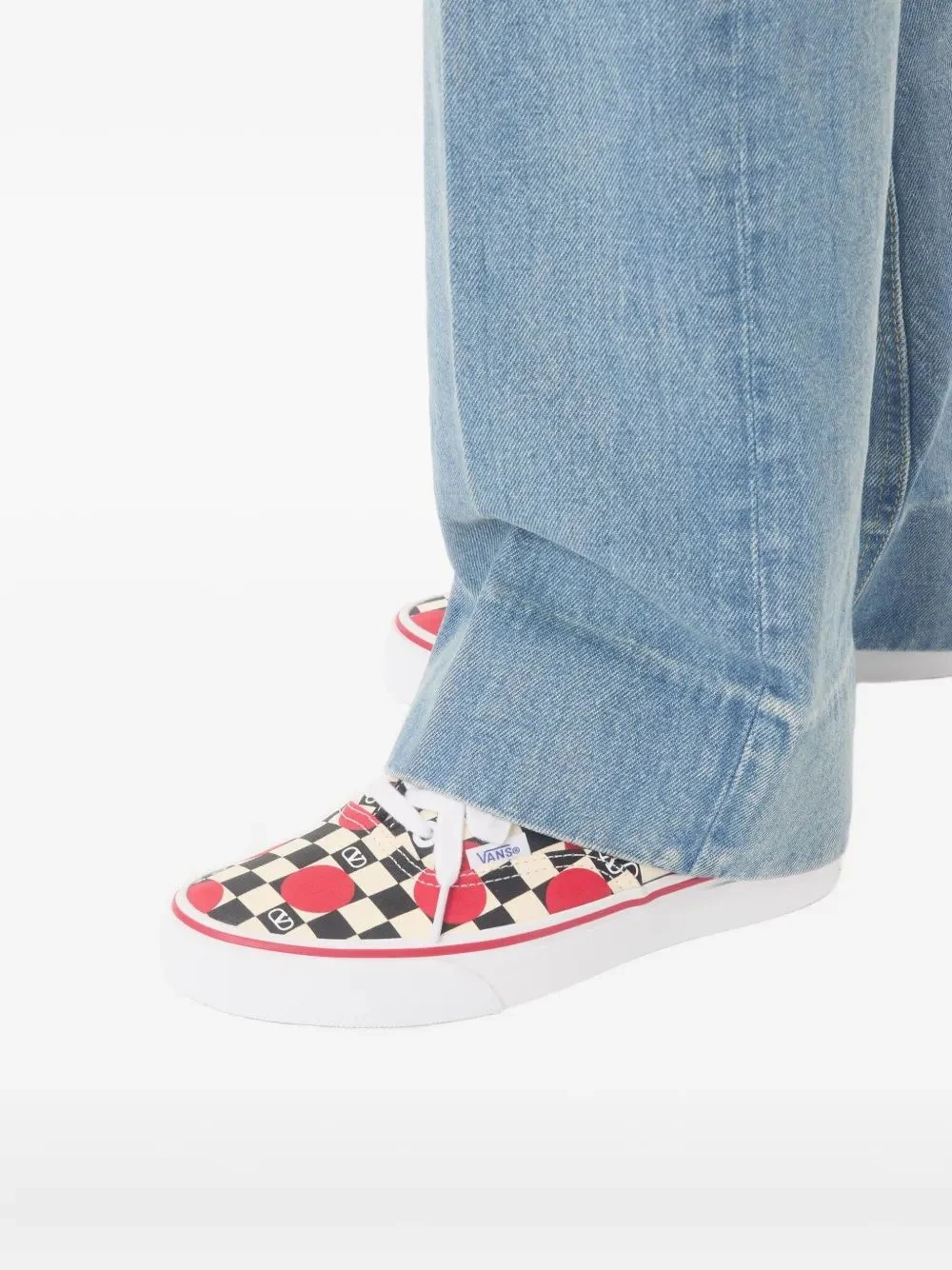 Valentino Big Dot Logo Check Sneakers for Women - FW25 Edition - Image 5